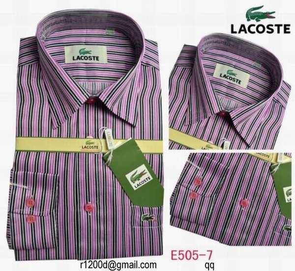 chemise lacoste solde