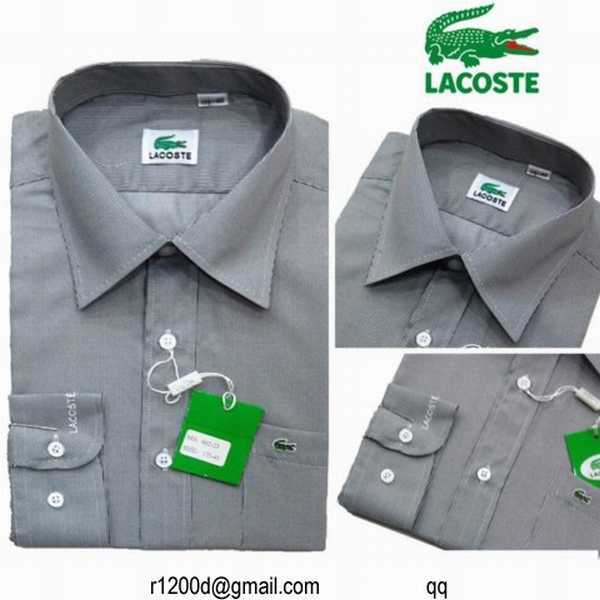 chemise lacoste pas cher